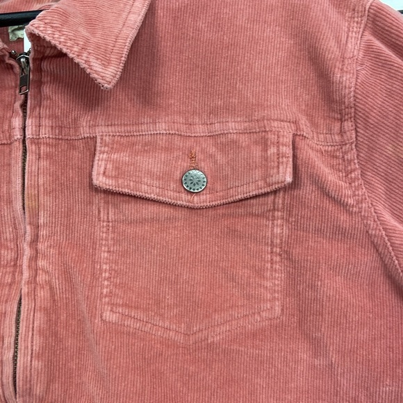 Cabelas Pink Corduroy Zip Up - M - Picture 3 of 4